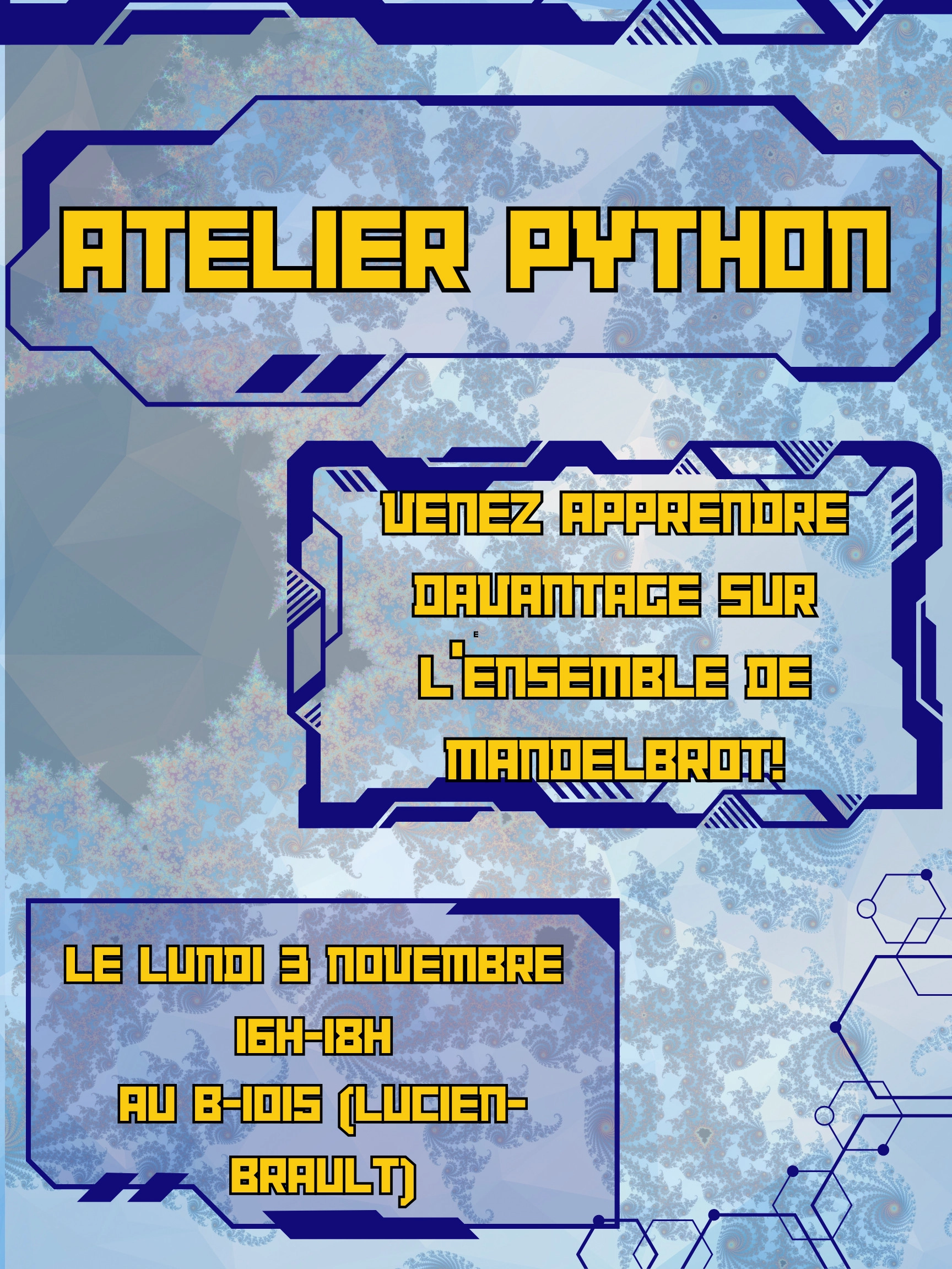 Atelier Python - lundi 3 novembre 2025 à 21:00 | Regroupement des ...