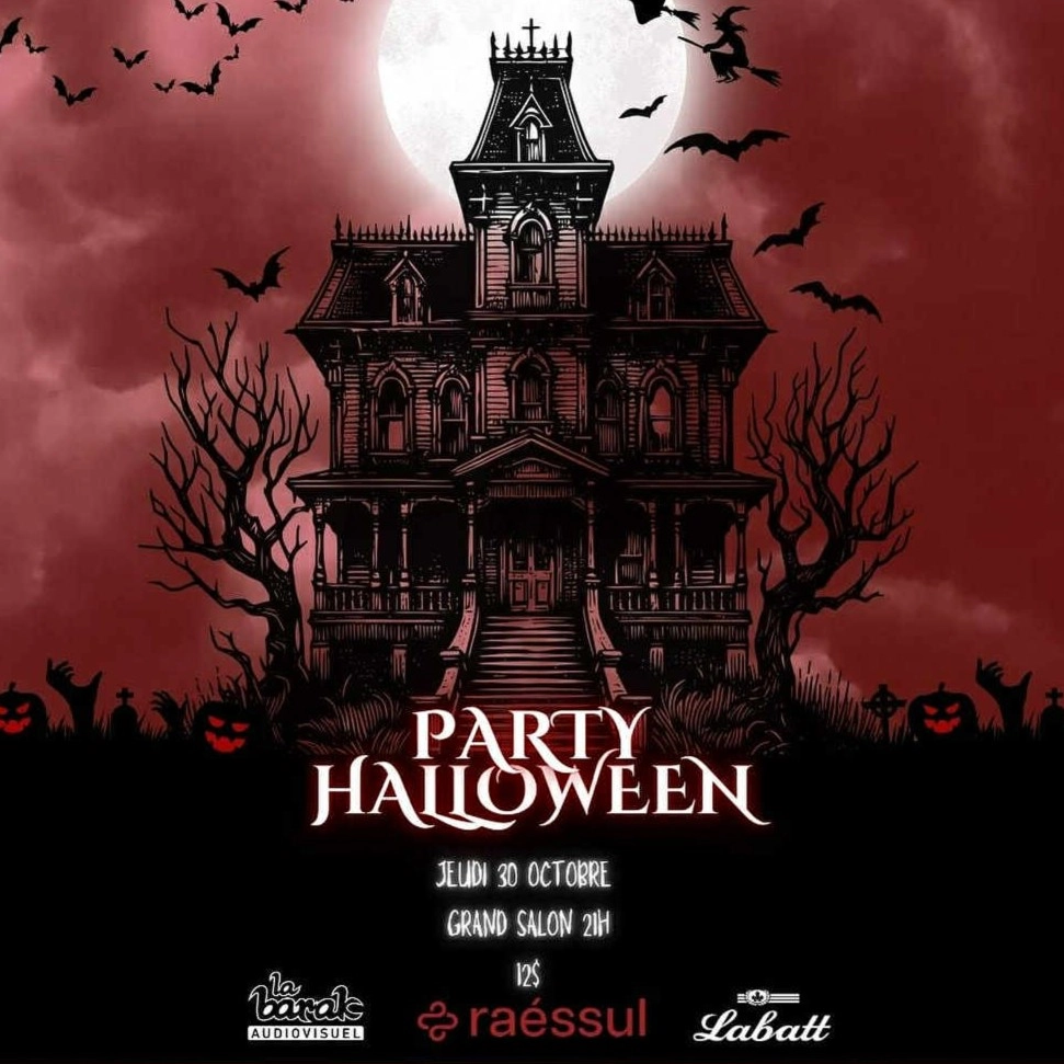 Party d'Halloween- RAÉSSUL - Friday, October 31, 2025 at 01:00 AM |  Sciences de la santé, image size:971x971