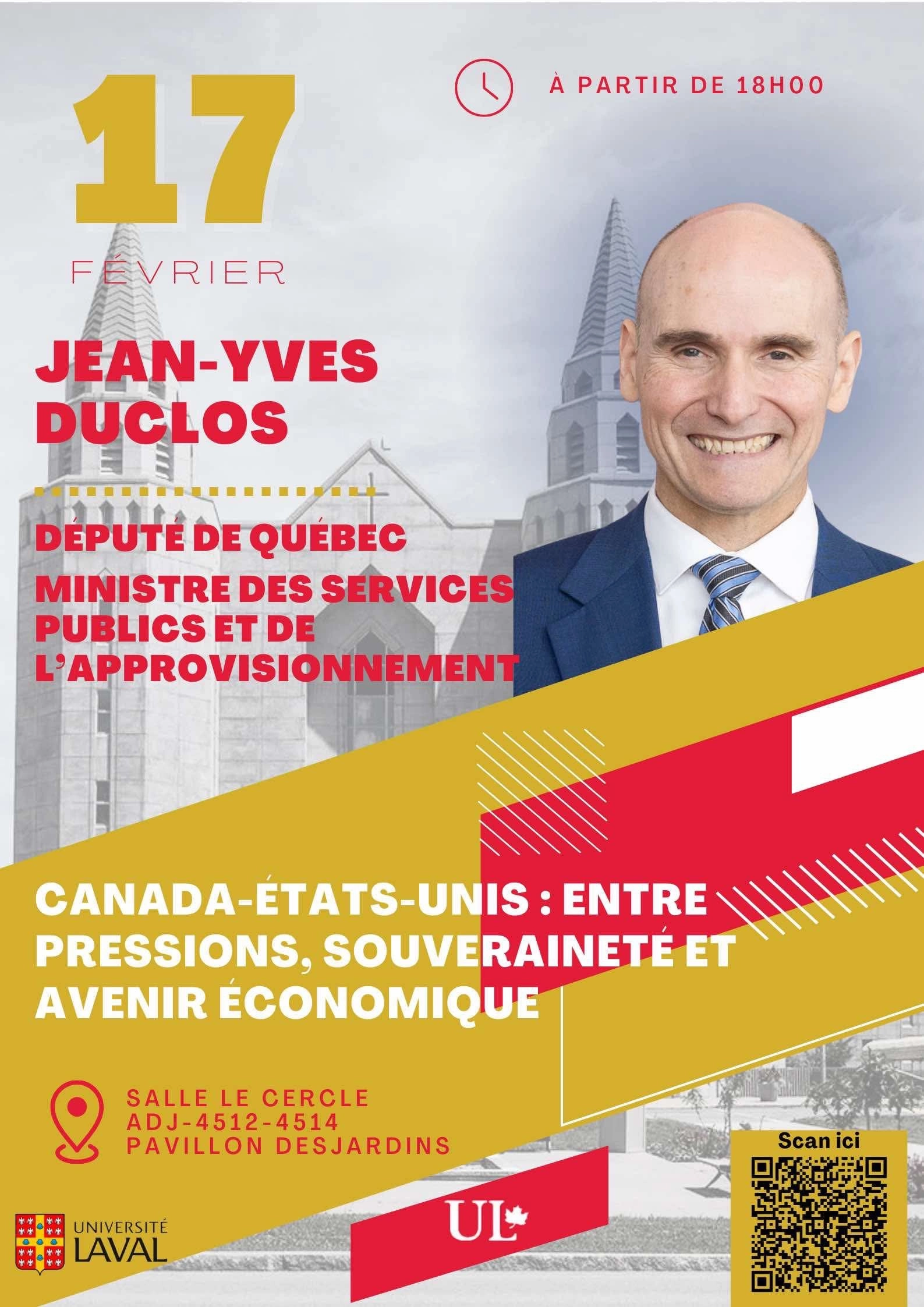Conférence: Canada-États-Unis: Entre pressions, souveraineté et avenir ...