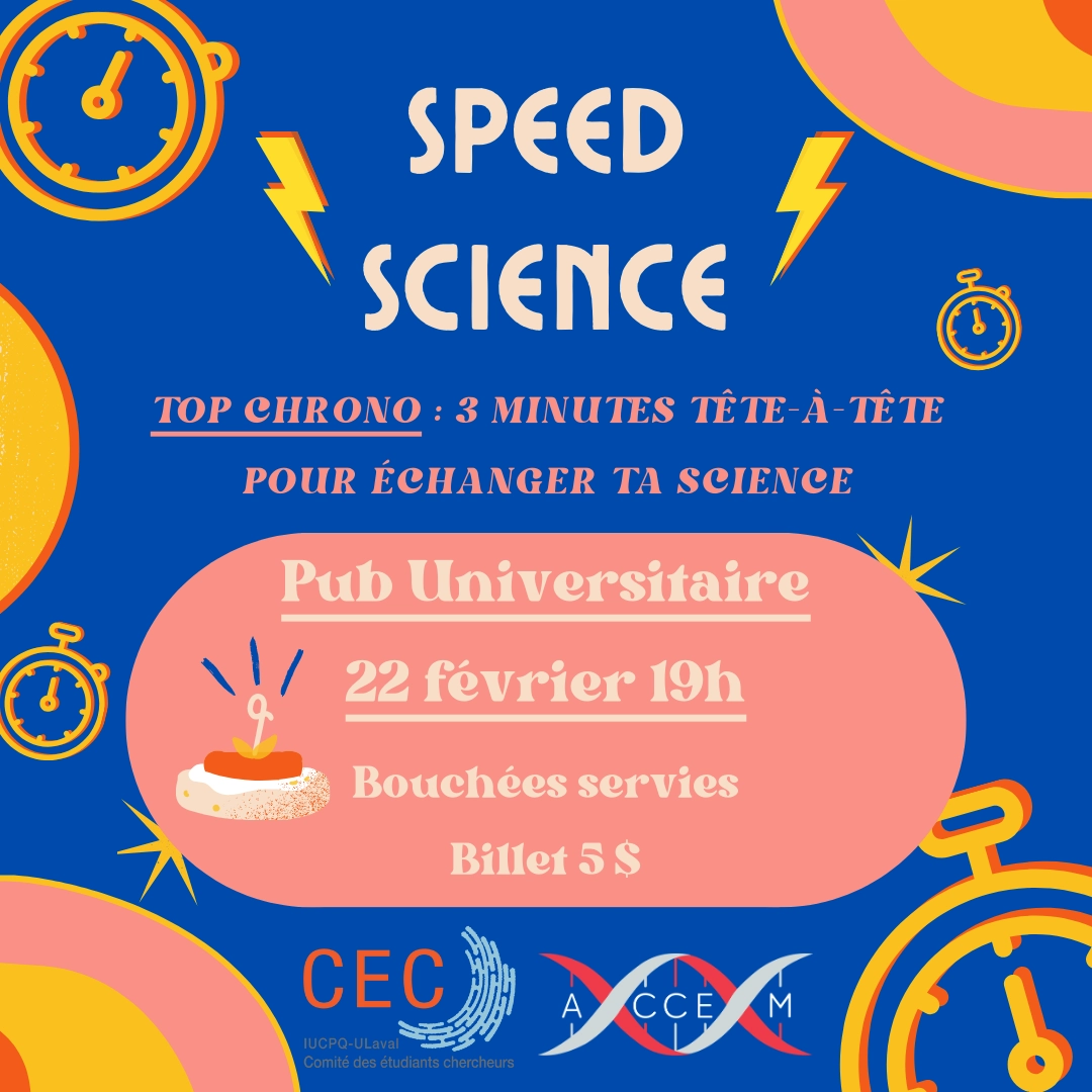 Speed Science - une soirée de réseautage scientifique unique! / a ...