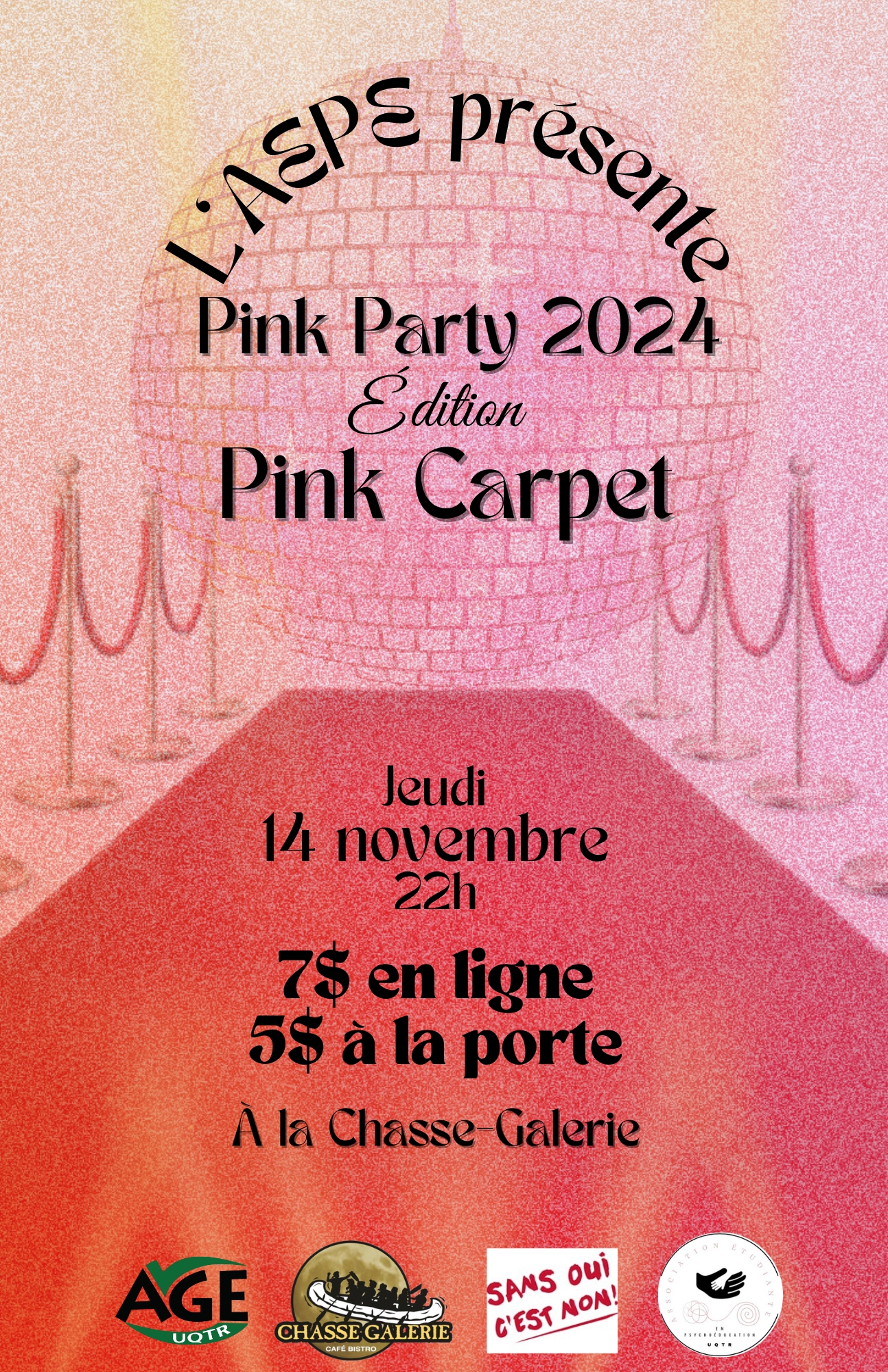 Événements PINK PARTY édition Pink Carpet