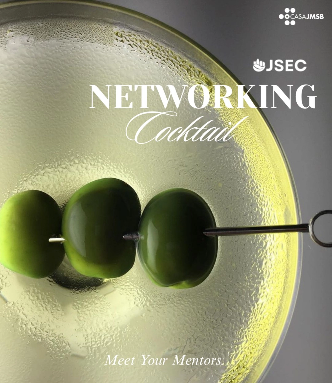 JSEC Networking Cocktail poster